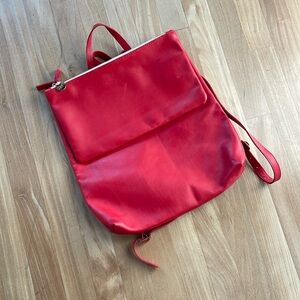 Clare V Agnes Leather Backpack